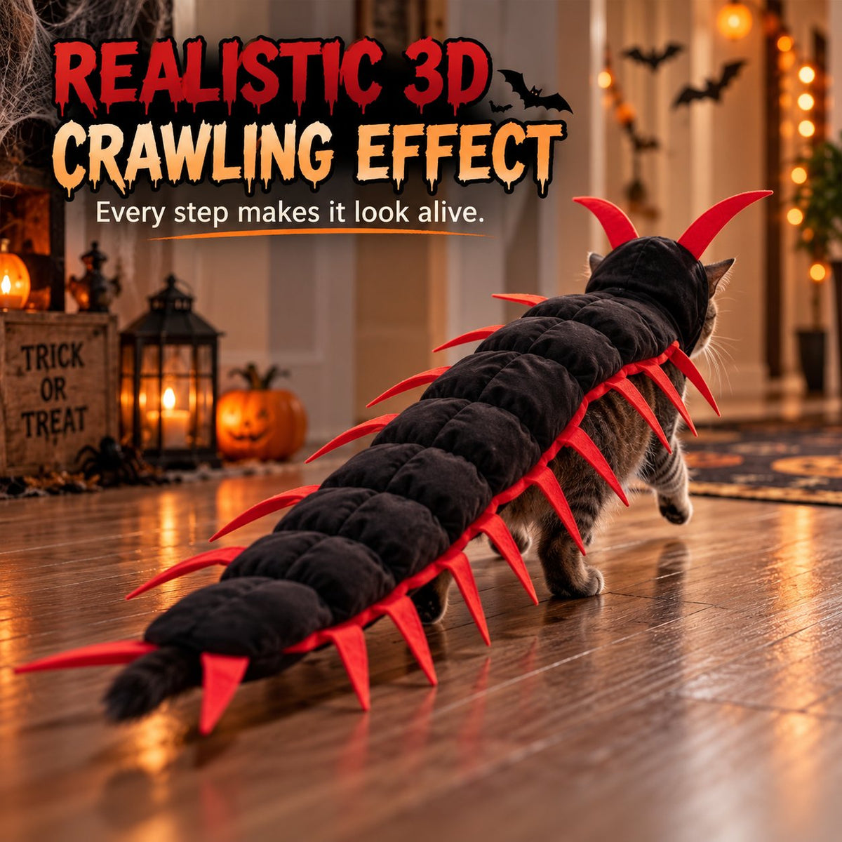 😹 Giant Centipede Cat Costume™ — Creepy Until It Starts Walking