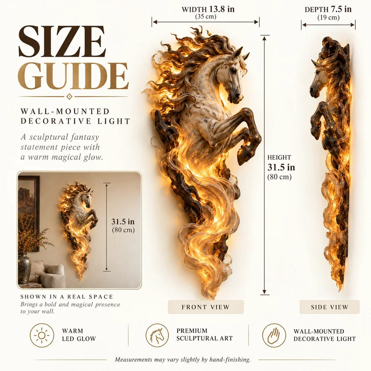🔥Last Day 49% OFF -🦄 Celestial Flame vistorao™ Wall Sconce – A Magical Guardian Awakens on Your Wall
