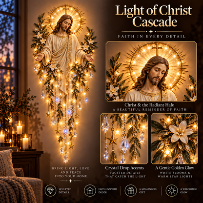🔥Last Day 50% Off✝️Jesus, Angel & Nativity Lighted Wall Light Décor