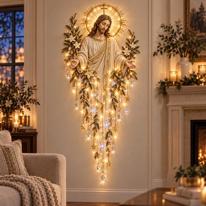 🔥Last Day 50% Off✝️Jesus, Angel & Nativity Lighted Wall Light Décor