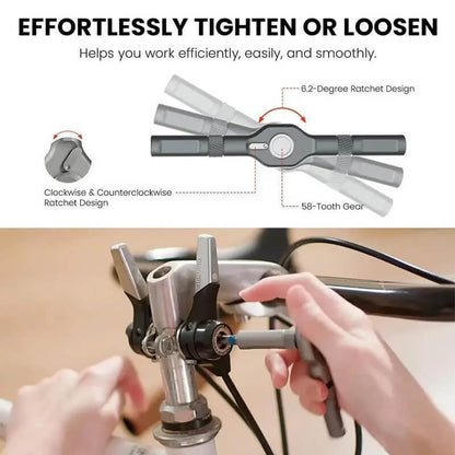 Magnetic Ratchet Screwdriver Set – S2 Steel Precision Screwdriver Kit with Removable Bits, Self-Assembly Design for Furniture Repair, DIY & Home Projects