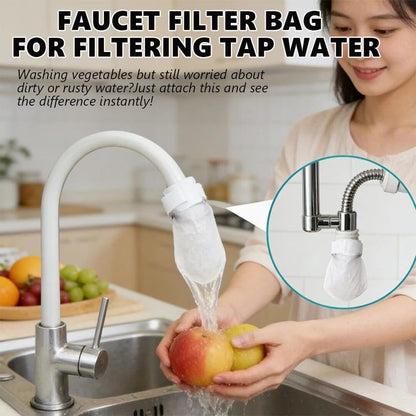 🔥 Last Day: Buy 3 Get 5 Free 🎉🚙Disposable faucet filter bag Protect Your Family from Dirty Tap Water 💧👨‍👩‍👧‍👦
