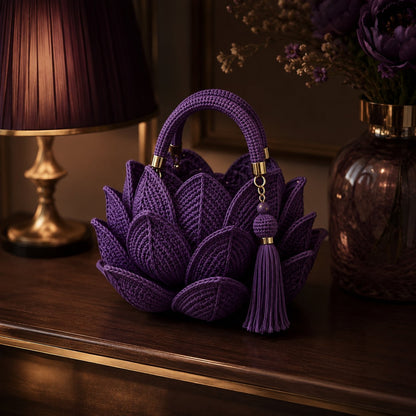 🌸👜Viral 3D Crochet Petal Handbag