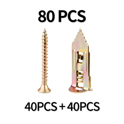 🏠 80PCS Wall Anchor & Screw Kit – Strong Hold for Home Repairs