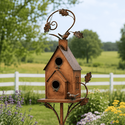 🎉Iron Birdhouse❤🐎 (Handmade by Jordan Vistorao®)✅Easy to assemble ✅Sturdiness ✅Craftsmanship