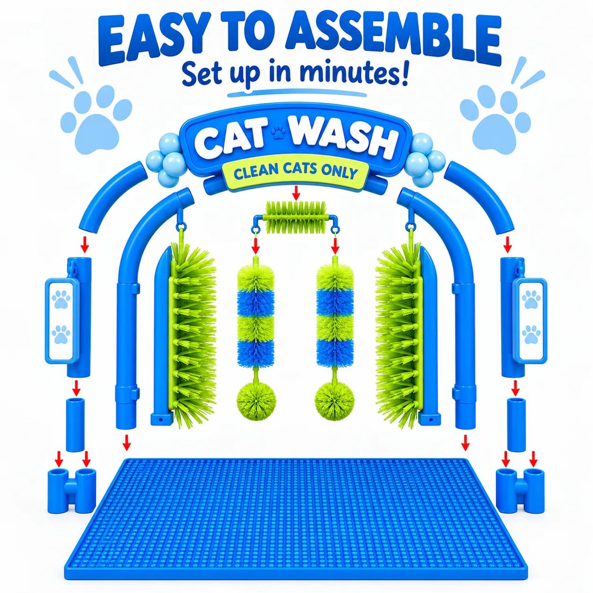 🐱The Ultimate Cat Self-Grooming & Play Station 🐾