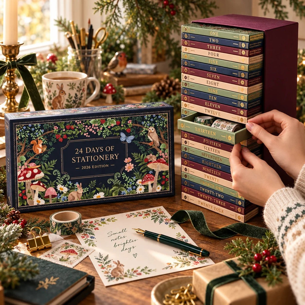 🔥 Last Day 49% OFF🔥2026 Advent Calendar – Christmas Gift Set with Stationery