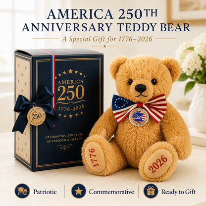 🔥Flash Sale 60% OFF-America 250 Commemorative Teddy Bear