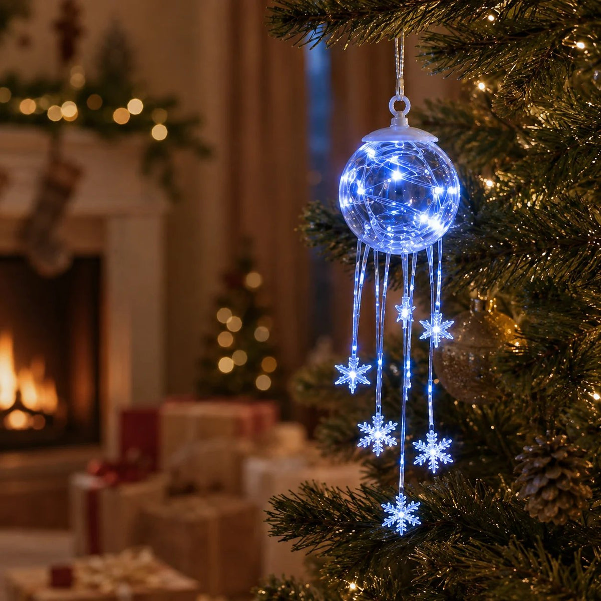 ✨Winter Magic Snowflake – LED Hanging Christmas Ornament❄️