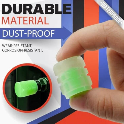 🔥LAST DAY 49% OFF🚗Glow-in-the-Dark Tire Valve Caps – Durable, Tool-Free, Fits Most Vehicles