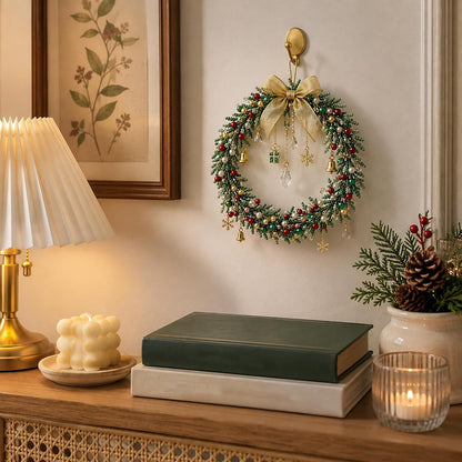 🎄DIY Beaded Christmas Wreath Kit – Handmade Holiday Wreath