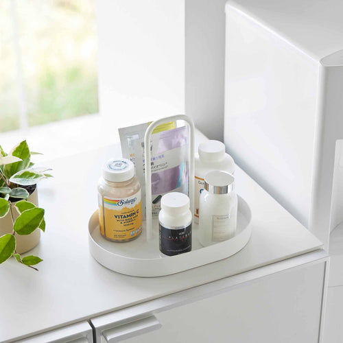 Vanity Tray with Handle - Steel
