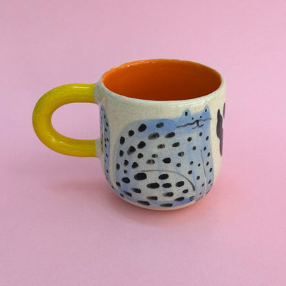 Taza gatos celestes