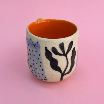 Taza gatos celestes