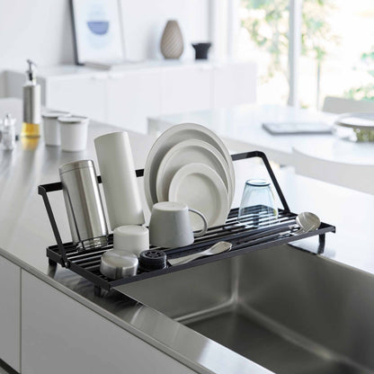 Slim Over-the-Sink Dish Drying Rack - Steel