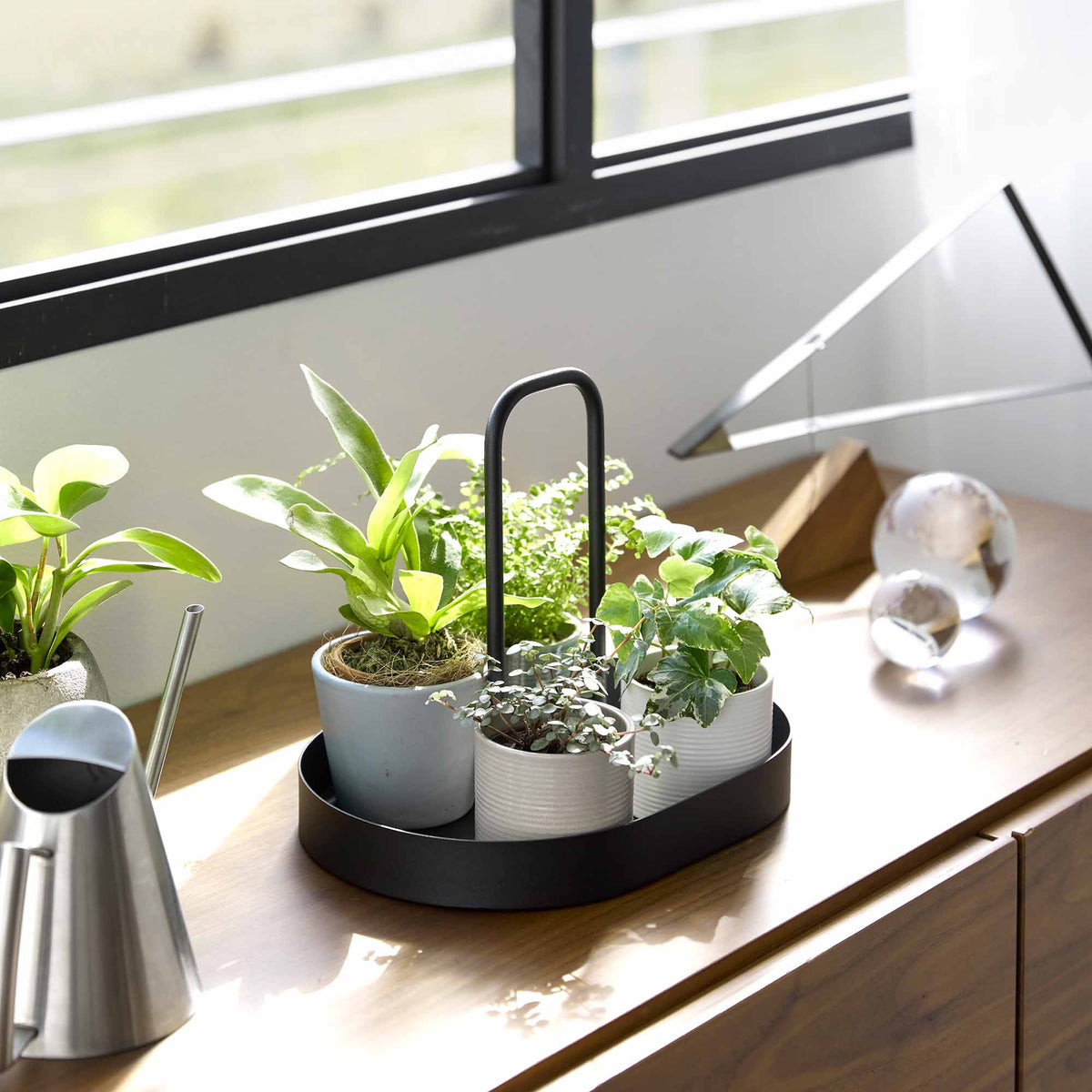 Vanity Tray with Handle - Steel