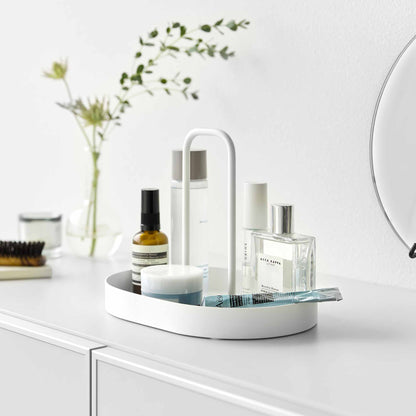 Vanity Tray with Handle - Steel