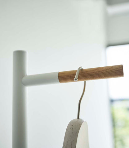 Coat Rack (63.98" H)  - Steel + Wood