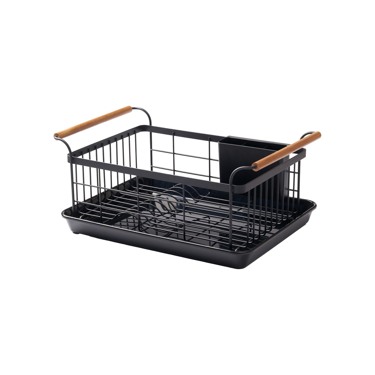 Dish Rack - Steel + Wood