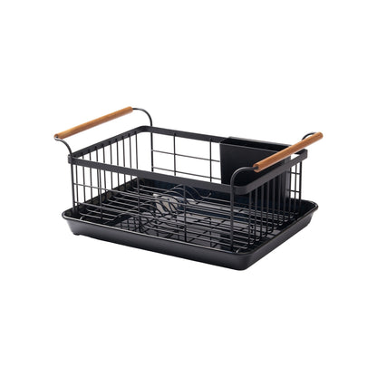Dish Rack - Steel + Wood