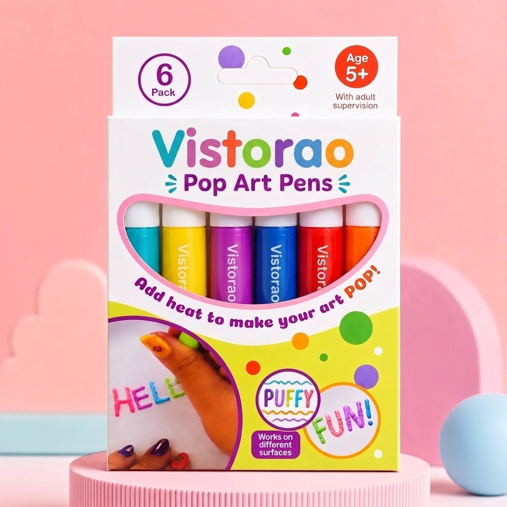 Vistorao™ 3D Relief Art Pen – Turn Flat Drawings Into Touchable 3D Art