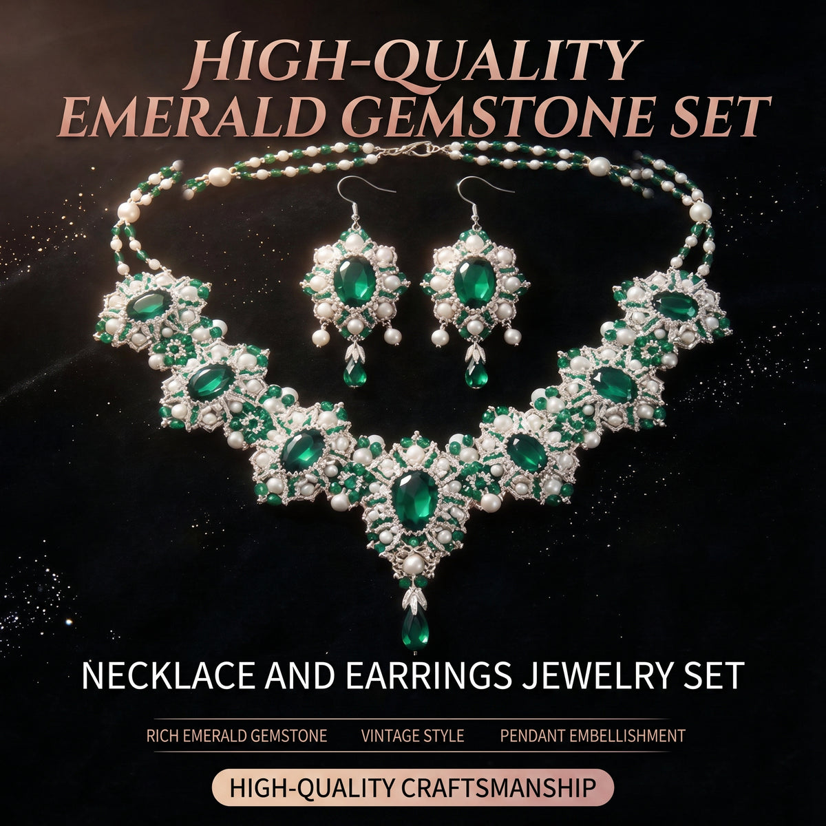 📿✨ Relaxing & Beginner-Friendly — Vintage-Inspired Necklace & Earrings DIY Kit