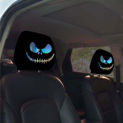 🔥Last Day 55% OFF😆Fear & Funny Car Headrest Covers – Universal Fit 2PCS🚗