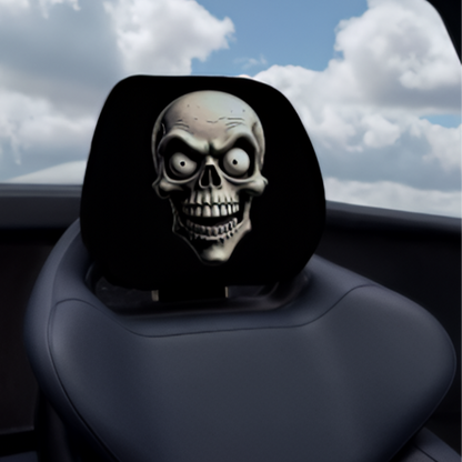 🔥Last Day 55% OFF😆Fear & Funny Car Headrest Covers – Universal Fit 2PCS🚗