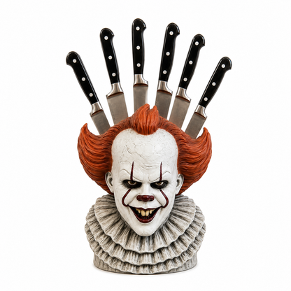 🔪🩸Not Your Ordinary Knife Block — It’s a Horror Masterpiece 🤡🔪