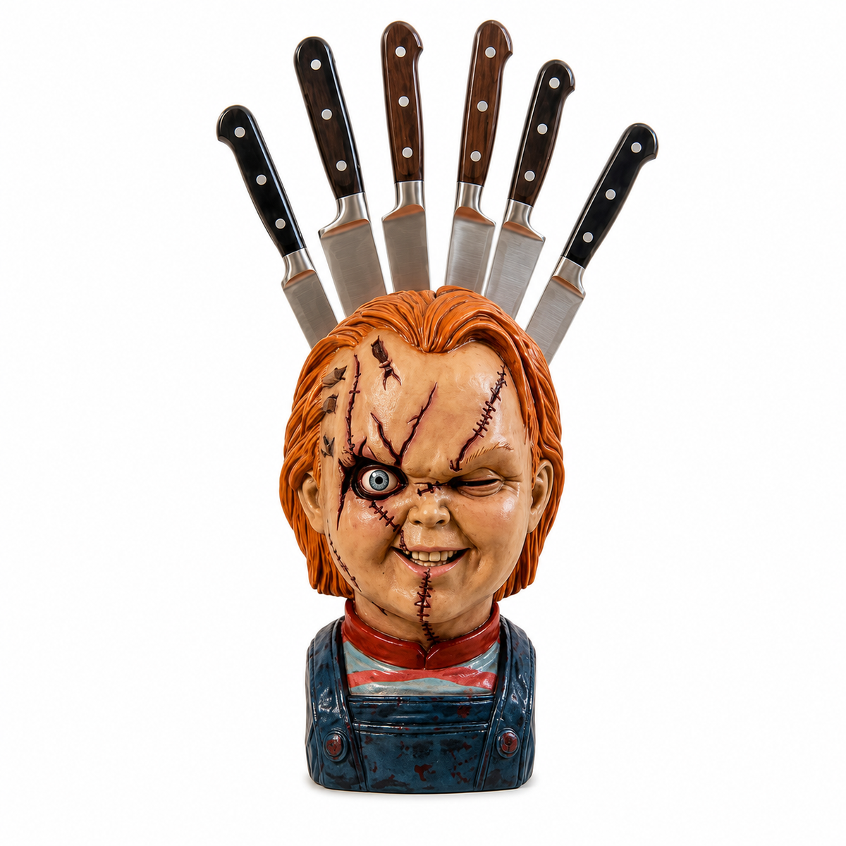 🔪🩸Not Your Ordinary Knife Block — It’s a Horror Masterpiece 🤡🔪