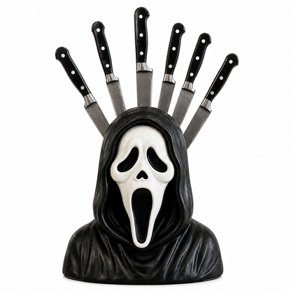 🔪🩸Not Your Ordinary Knife Block — It’s a Horror Masterpiece 🤡🔪