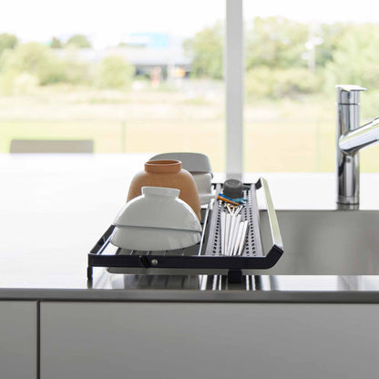 Slim Over-the-Sink Dish Drying Rack - Steel