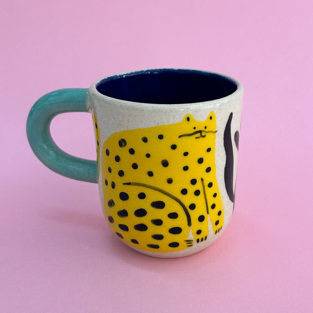 Taza gatos amarillos