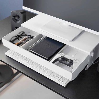 Monitor Stand With Drawer - Steel