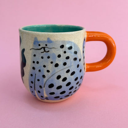 Taza gatos celestes