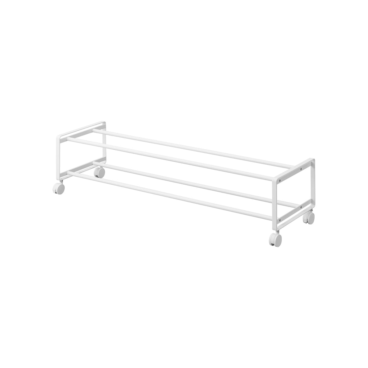Two-Tier Rolling Shoe Rack (" H)  - Steel