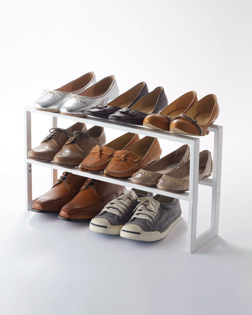 Two-Tier Expandable Shoe Rack (11.8" H)  - Steel