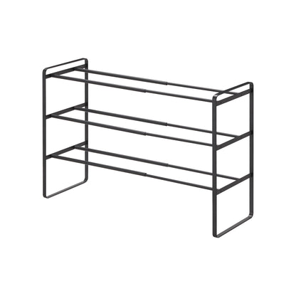Three-Tier Expandable Shoe Rack (18" H)  - Steel