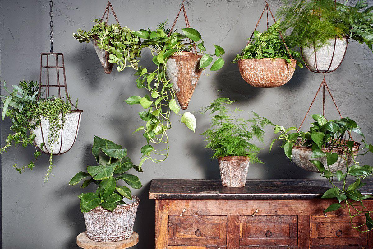 Nkuku Abari Round Hanging Planter