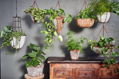 Nkuku Abari Round Hanging Planter