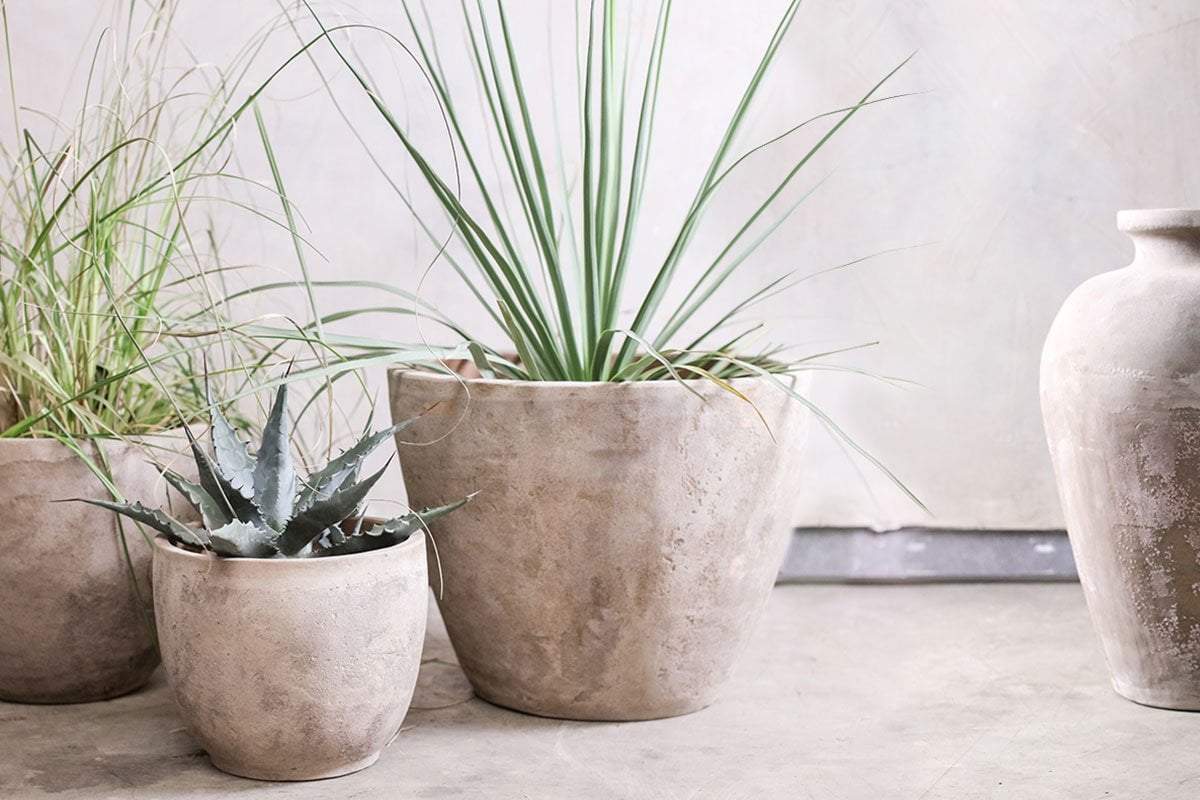 Nkuku Affiti Clay Planter – Large