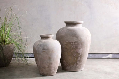 Nkuku Affiti Clay Tapered Pot – Large