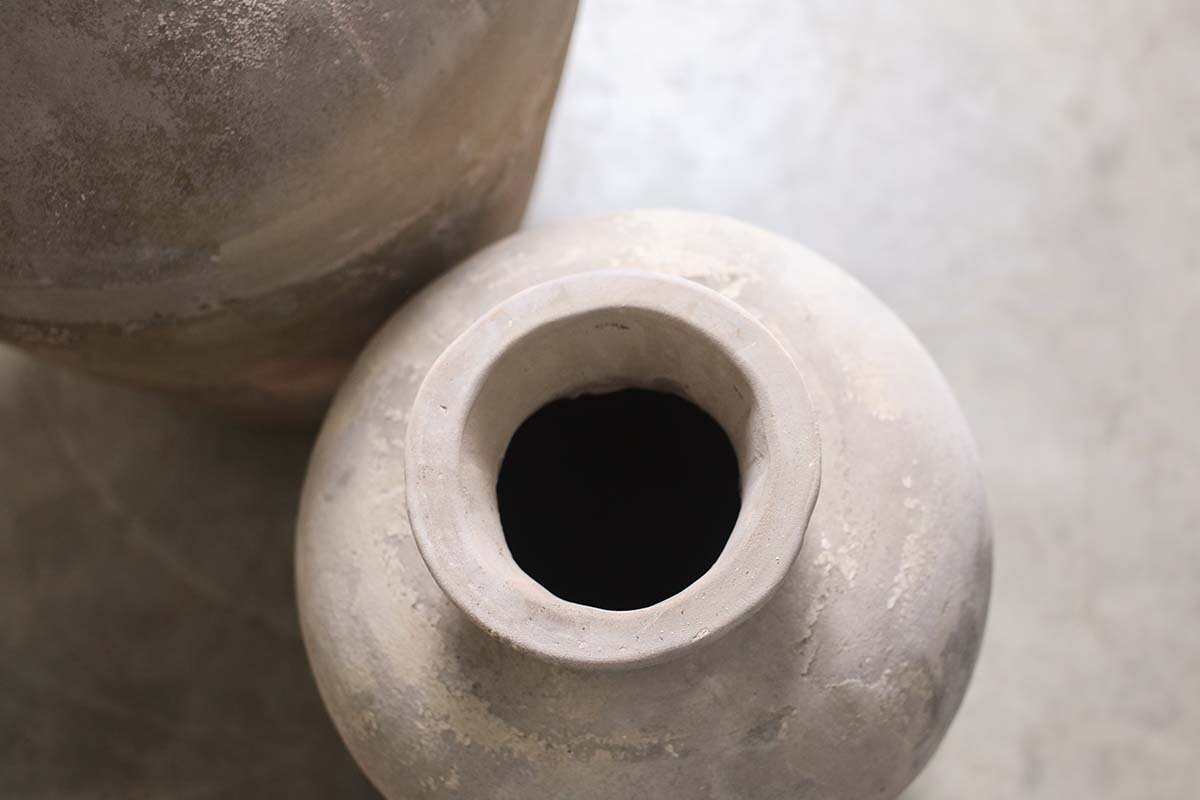 Nkuku Affiti Clay Tapered Pot – Large