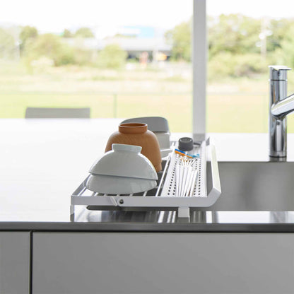 Slim Over-the-Sink Dish Drying Rack - Steel