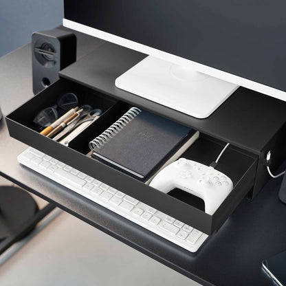 Monitor Stand With Drawer - Steel