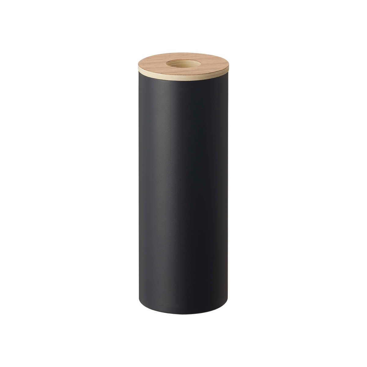 Round Tissue Case - Steel + Wood