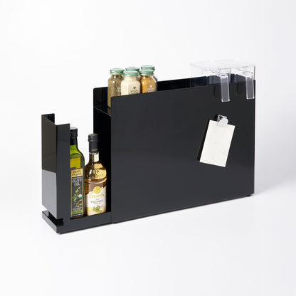 Sliding Drawer Seasoning Rack - Steel