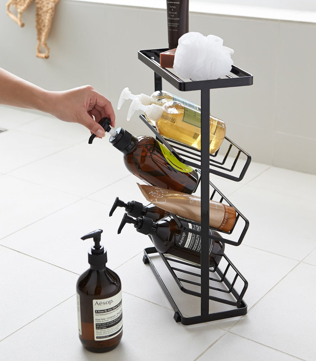 Four-Tier Shower Caddy (17" H)  - Steel