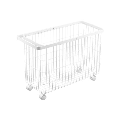 Rolling Wire Basket (14.8" H)  - Steel