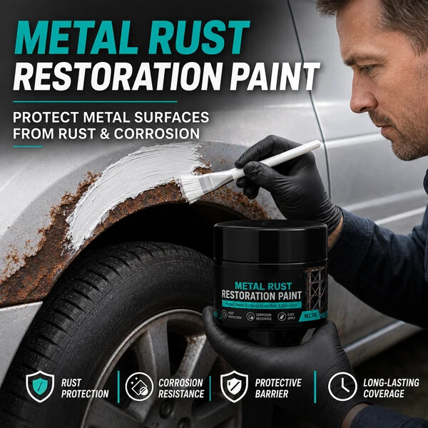 ✨🥳2026 HOT SALE🥳💞50K+ SOLD!🔧🏠 Metal Rust Protection Black Repair Paste – Restores rusty gates, railings & tools. Forms protective coating – no need to replace! 🛡️✨